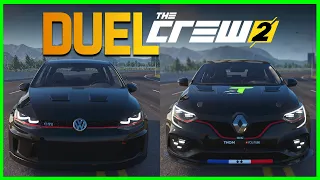 DUEL THE CREW 2 - VOLKSWAGEN GOLF GTi VS RENAULT MEGANE RS