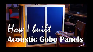 How I built Acoustic Gobo Panels step by step