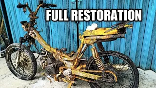 FULL RESTORATION • Honda Wave After being scorched by the fire - TimeLapse