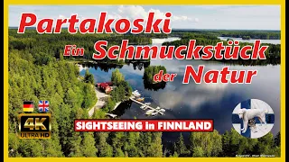 Sightseeing in Finnland - Partakoski im Saimaa Seengebiet - 4K
