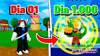 PASSEI 1000 DIAS NO BLOXFRUIT - O FILME