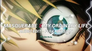 masquerade x my ordinary life - siouxxie & the living tombstone / [mashup - edit audio]