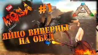 ARK scorched earth (выжженные земли) Яйцо Виверны на обед