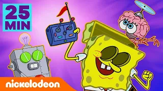 Bob l’éponge | 25 MINUTES des MEILLEURES inventions de Bob l’éponge ! | Nickelodeon France