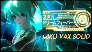 【MIKU V4X SOLID】 2D Dream Fever 【Cover】