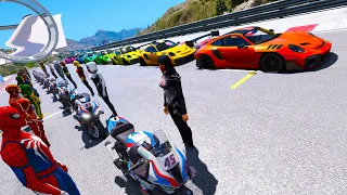 Relay Race Challenge mount location GTA V Spiderman mod Sporbike BMW 1000rr Cars Sport Planes Jetski