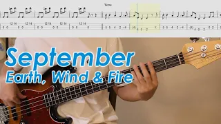 Everyone, September has come. Earth, Wind & Fire│BASS TAB