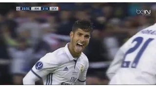 Real Madrid vs Sevilla 1-0 Marco Asensio Goal 09.08.2016 720p