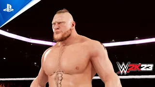 WWE 2K23 -Brock Lesnar vs Goldberg WWE Full Match Summerslam 2023 [PS5 PS4 Xbox Series X|S PC]