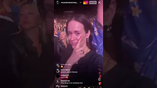 Sarah Paulson at Brandi Carlile’s concert (2nd Instagram live)