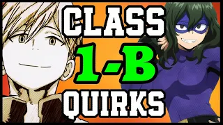 ALL CLASS 1-B QUIRKS!! - My Hero Academia Discussion | Tekking101