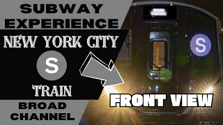 New York City Subway S Train (to Broad Channel) Front View