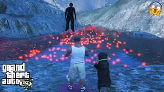 GTA 5 - DON'T Jump in The HAUNTED LAKE on Mount Gordo at 3AM (scary)