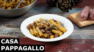 Pasta salsiccia e carciofi