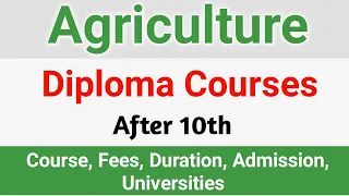 Agriculture diploma after 10th | agriculture diploma courses after 10th full details in Hindi |