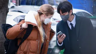 иностранец открывает сумку и гуляет по Корее? | Социальный эксперимент