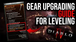 How to Temper and Upgrade Gear Efficiently - Diablo 4 Season 4 Gear Guide For Leveling