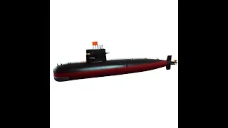 Arkmodel Submarine 1/72 China Type 039 Song Class C7603. A static diving RC Submarine