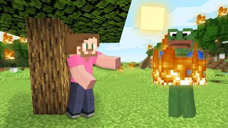 Minecraft survival, But Sunlight Kills You!