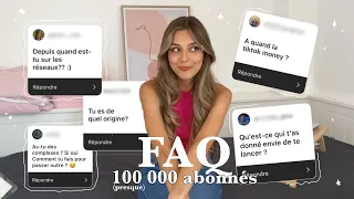 FAQ je réponds à vos questions pour les 100 000 abonnés (presque)