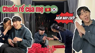 Chuẩn rể Việt Nam🇻🇳🇰🇷|Sắp cúng giao thừa cùng “mẹ vợ”, lì xì gia đình bạn gái