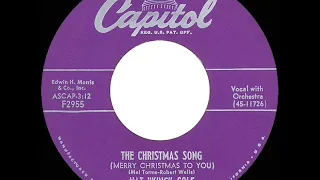 1954 Nat King Cole - The Christmas Song (Nelson Riddle version)