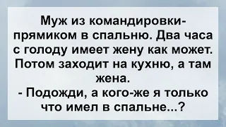 Муж вернулся из Командировки! Анекдоты смешные до слёз! Сборник Веселых Жизненных Анекдотов!