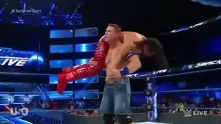 John Cena and Shinsuke Nakamura in dream match WWE Smackdown 1st August 2017