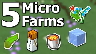 How to Build 5 Easy New Micro Farms You Need in Minecraft Survival