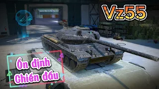 Vz55 - Ổn định Chiến đấu giúp Tank bắn chuẩn như nào ? - World of Tanks Blitz ( WoT Blitz )