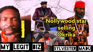 Nollywood actor Sylvester madu selling okrika clothing #naijanews #nollywoodmovies