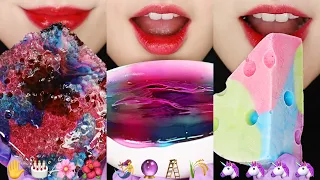 11MINUTES EMOJI EATING ASMR FOR SLEEP, WAX CANDY HONEY JELLY, GALAXY JELLY ASMR 🌌