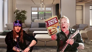 Axl Rose and James Hetfield argue over what's for dinner