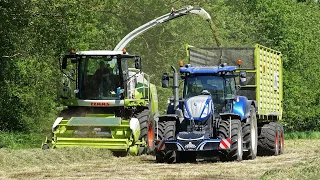 Grass Silage | Claas Jaguar 850 + New Holland T7.270 / T7.185 | W. Timmer | 2021