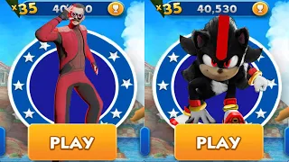 Sonic Dash - Dr. Robotnik vs Shadow vs All Bosses ZZazz and Eggman Mod All Characters Run Gameplay