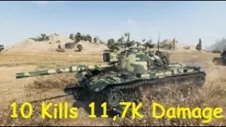 M48A5 Patton - 10 Kills 11,7K Damage (1 VS 5) - World of Tanks Best Of Replays