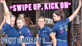 "SWIPE UP KICK ON" | Eventers Camp with Em, Meg & Lucy | Behind the Scenes of Reality TV Production