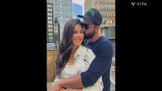 #vickykaushal with his #wife #katrinakaif || Tere vaste me in Chand launga||😍🤩🥰