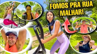 FUI PRA RUA COM ELES MALHAR!!*OLHA ISSO* 😱😂