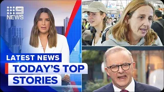 Sydney airport in chaos; Cheaper childcare plan | 9 News Australia