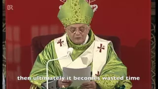 Pope Benedict XVI on leisure