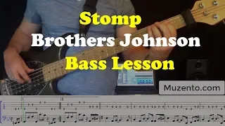 Stomp - Brothers Johnson - Bass Lesson