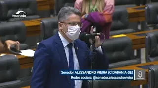 Pronunciamento do senador Alessandro Vieira na Câmara dos Deputados contra o Orçamento Secreto