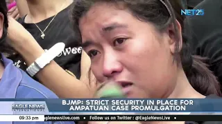 BJMP: strict security in place for Ampatuan case promulgation