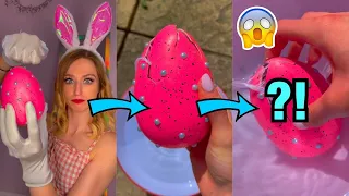 [ASMR] HATCHING A *RARE* MYSTERY NEON EASTER EGG!!😱🥚✨(ADORABLE SURPRISE!🥺) #Shorts