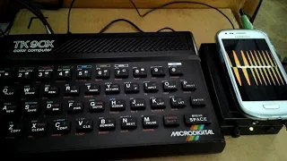 ZX spectrum / TK90X loading screen on real hardware