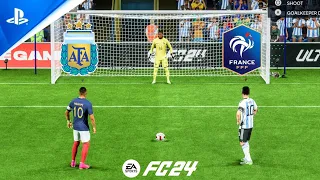 Argentina vs France | Messi vs Mbappe | EA SPORTS FC 24 | World Cup Final | Penalty Shootout - PS5