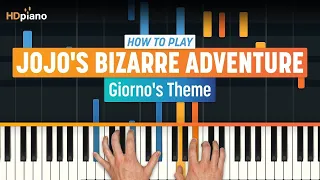 How to Play "Giorno's Theme" (JoJo's Bizarre Adventure) | HDpiano Piano Tutorial