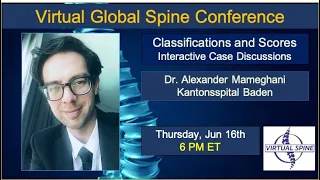 "Classifications and Scores Interactive Case Discussion" With Dr. Alexander Mameghani Jun 16, 2022