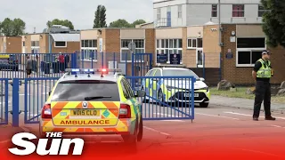 Tewkesbury school: Teenage boy arrested after ‘pupil stabbed teacher’